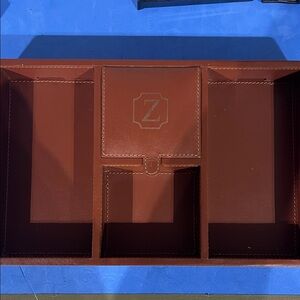 Mark & Graham Brown Leather Organizer